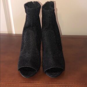 Guess Black Sparkle Heeled Boots